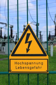 sign high voltage danger of life