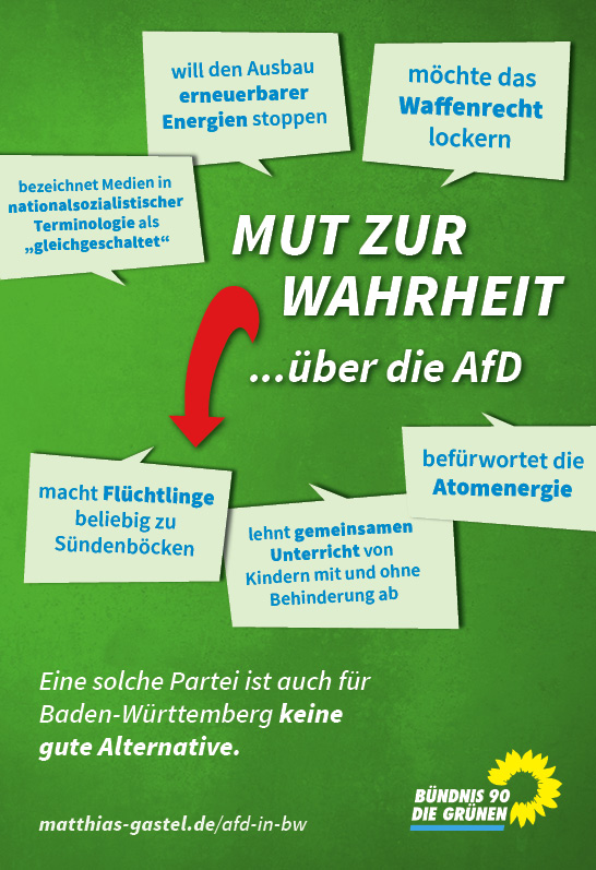Mut zur Wahrheit über die AfD in Baden-Württemberg