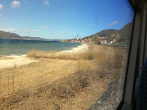 Bodensee vom Zug aus bei Überlingen