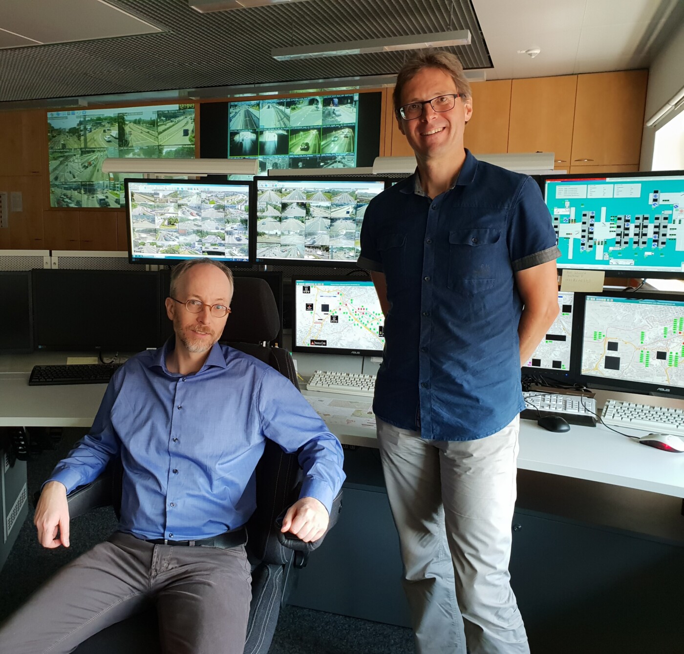 Besuch in der Integrierten Verkehrsleitzentrale Stuttgart