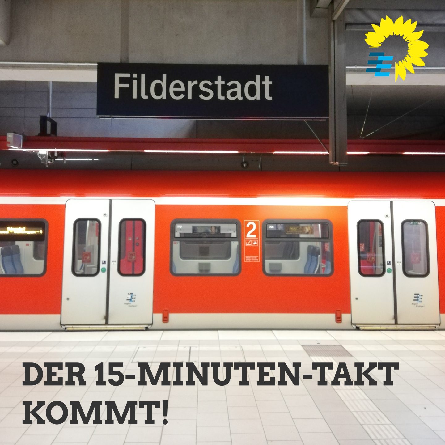 Viertelstundentakt der S‑Bahn nach Filderstadt kommt!