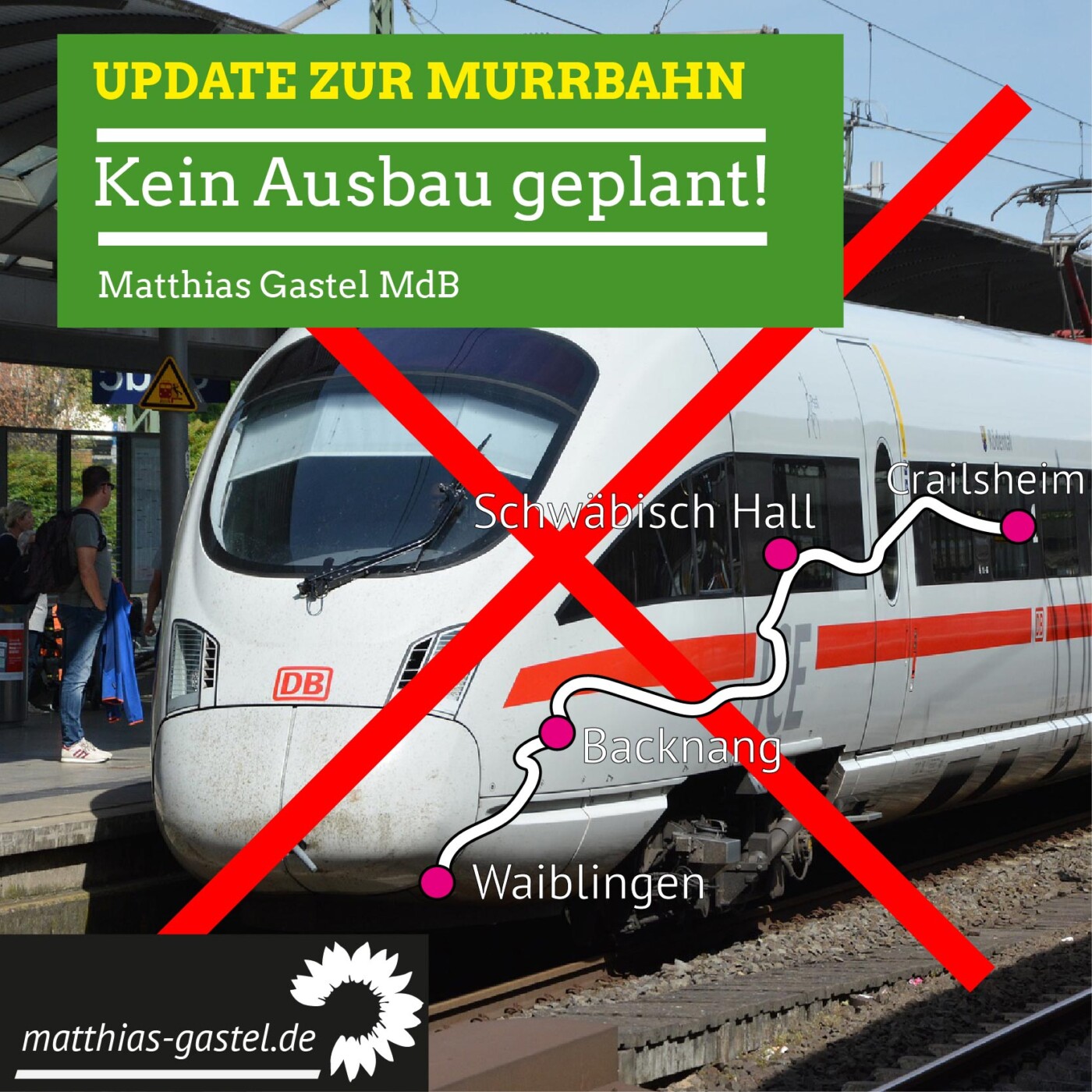 Murrbahn: Kein Ausbau mehr geplant