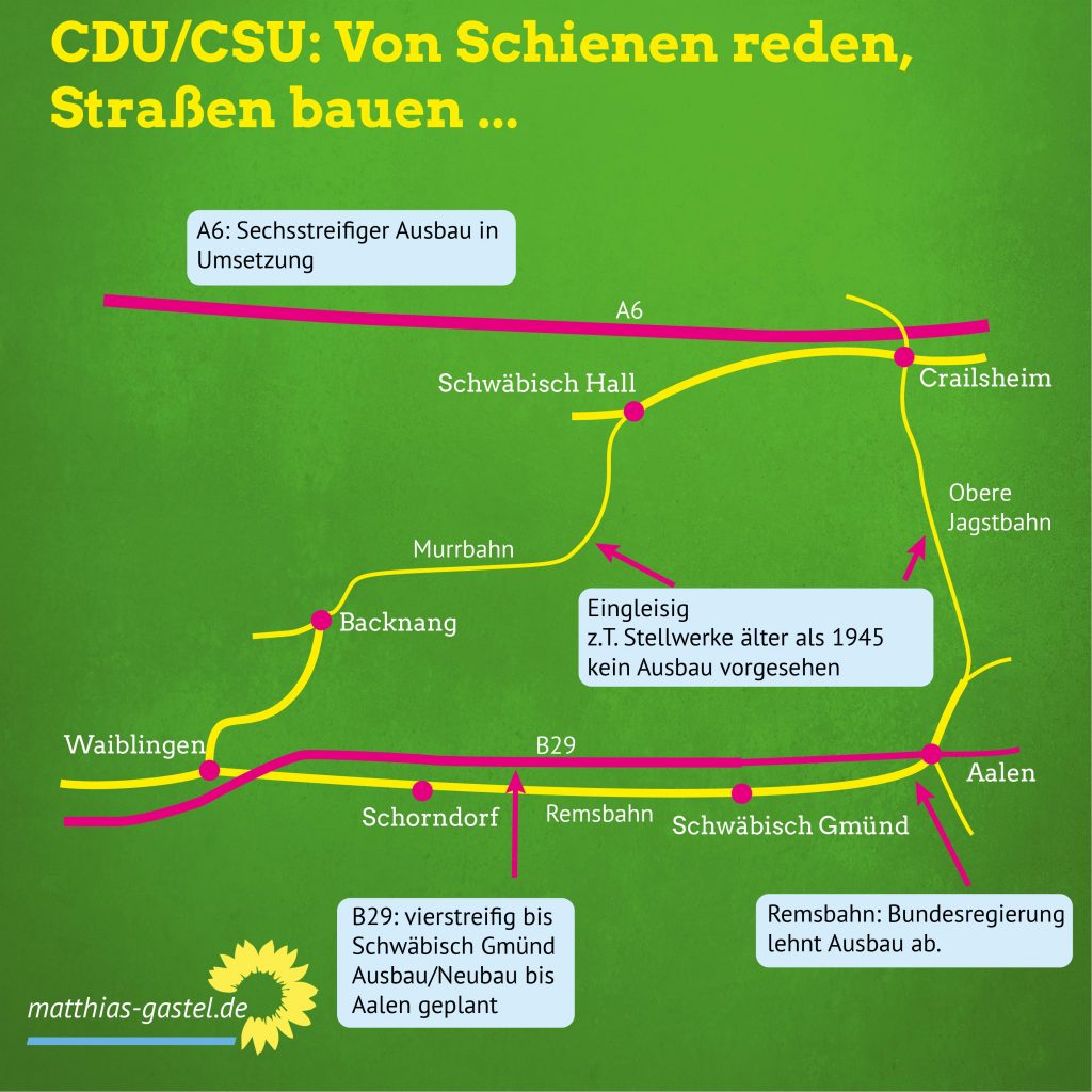 Sharepic Murrbahn und Ausbau Bundesstraßen quadrat