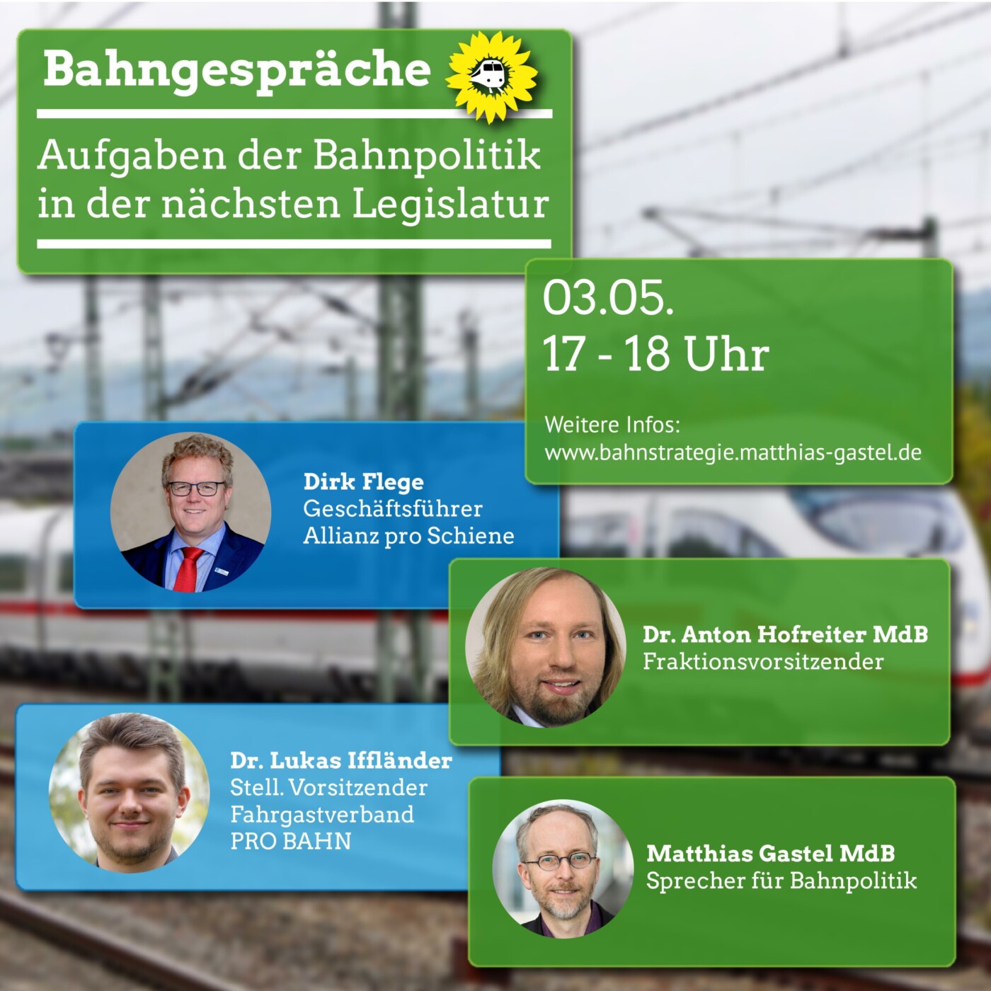 Fachgespräch: Bahnpolitik für die nächste Legislatur