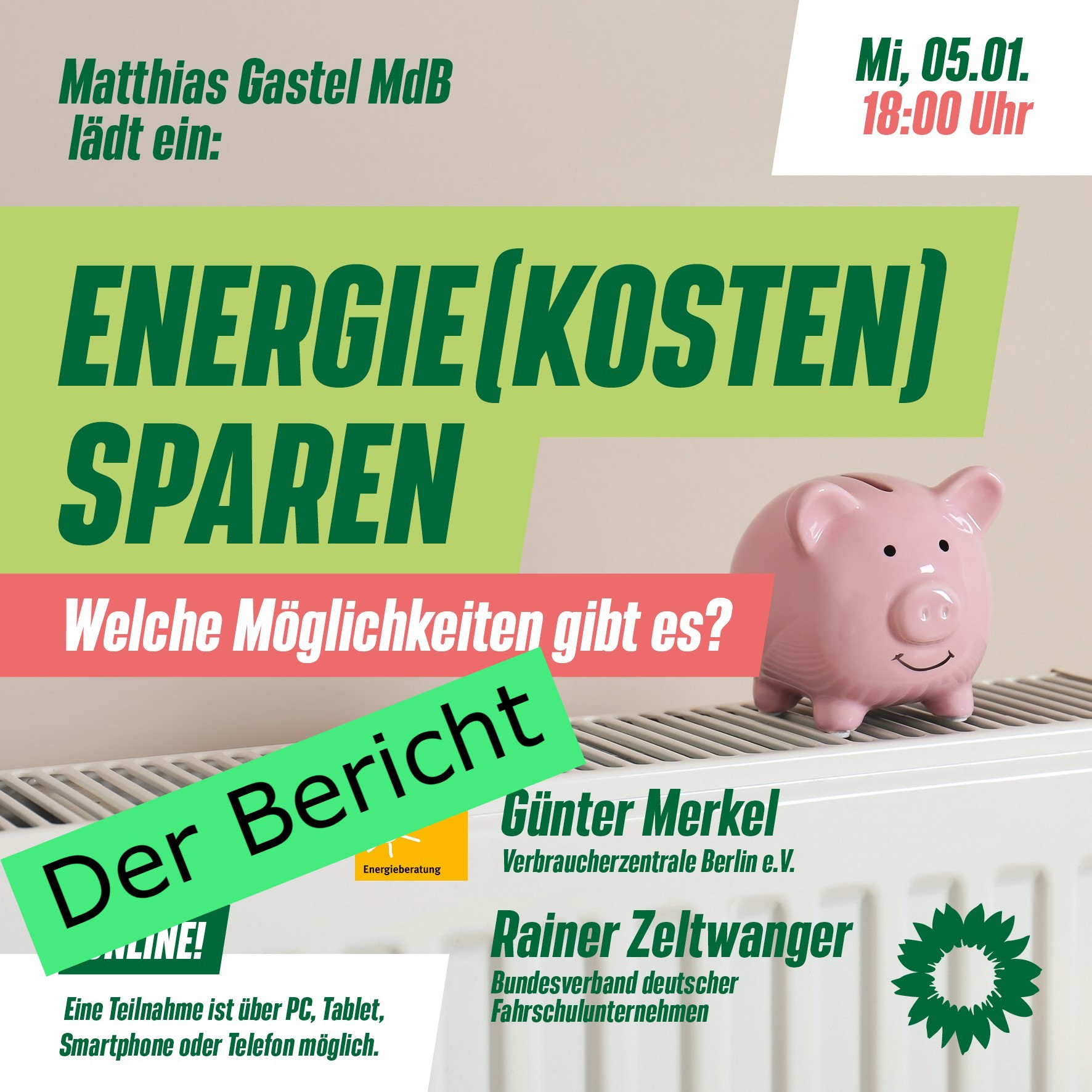 Energie(kosten) sparen – welche Möglichkeiten gibt es?