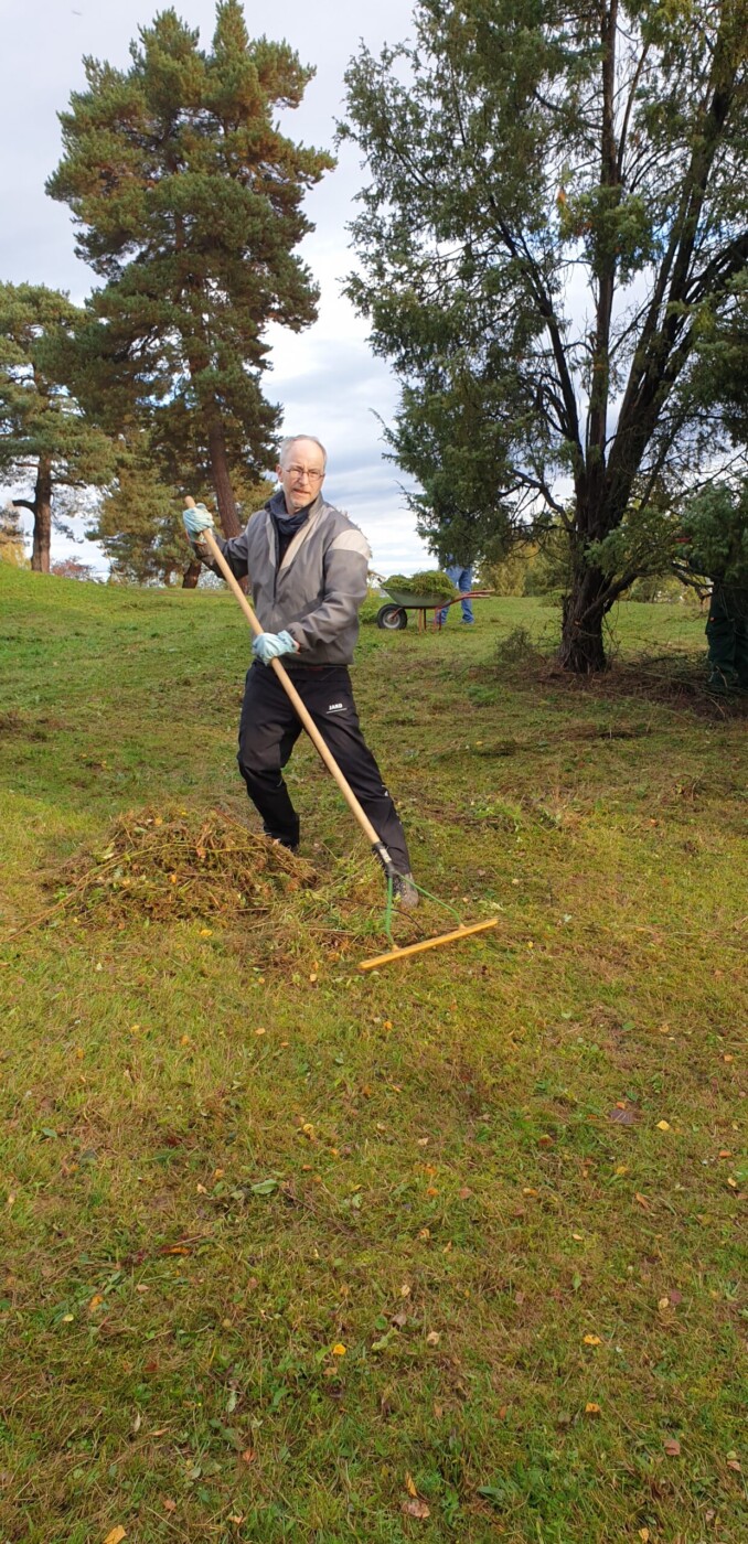 An Pflegeeinsatz für Naturschutz beteiligt