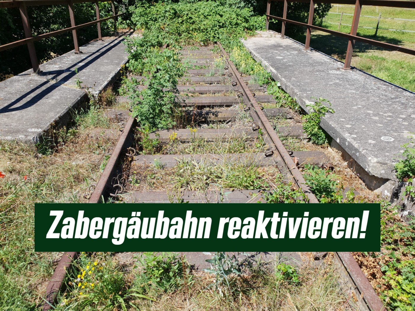 Gemeinsam für die Zabergäubahn bei Heilbronn