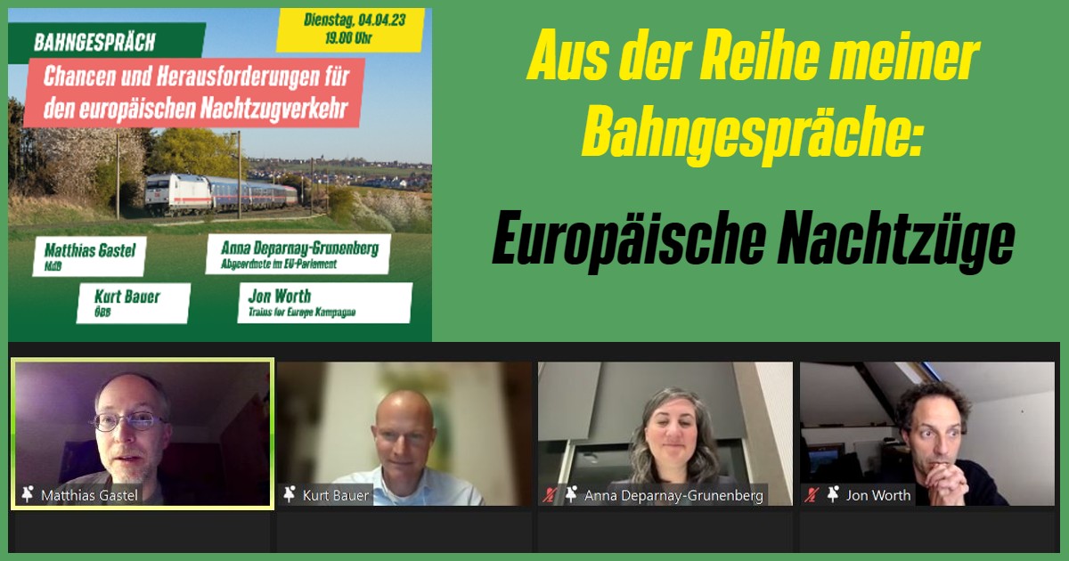 Sharepic Bahngespräche Beitrag