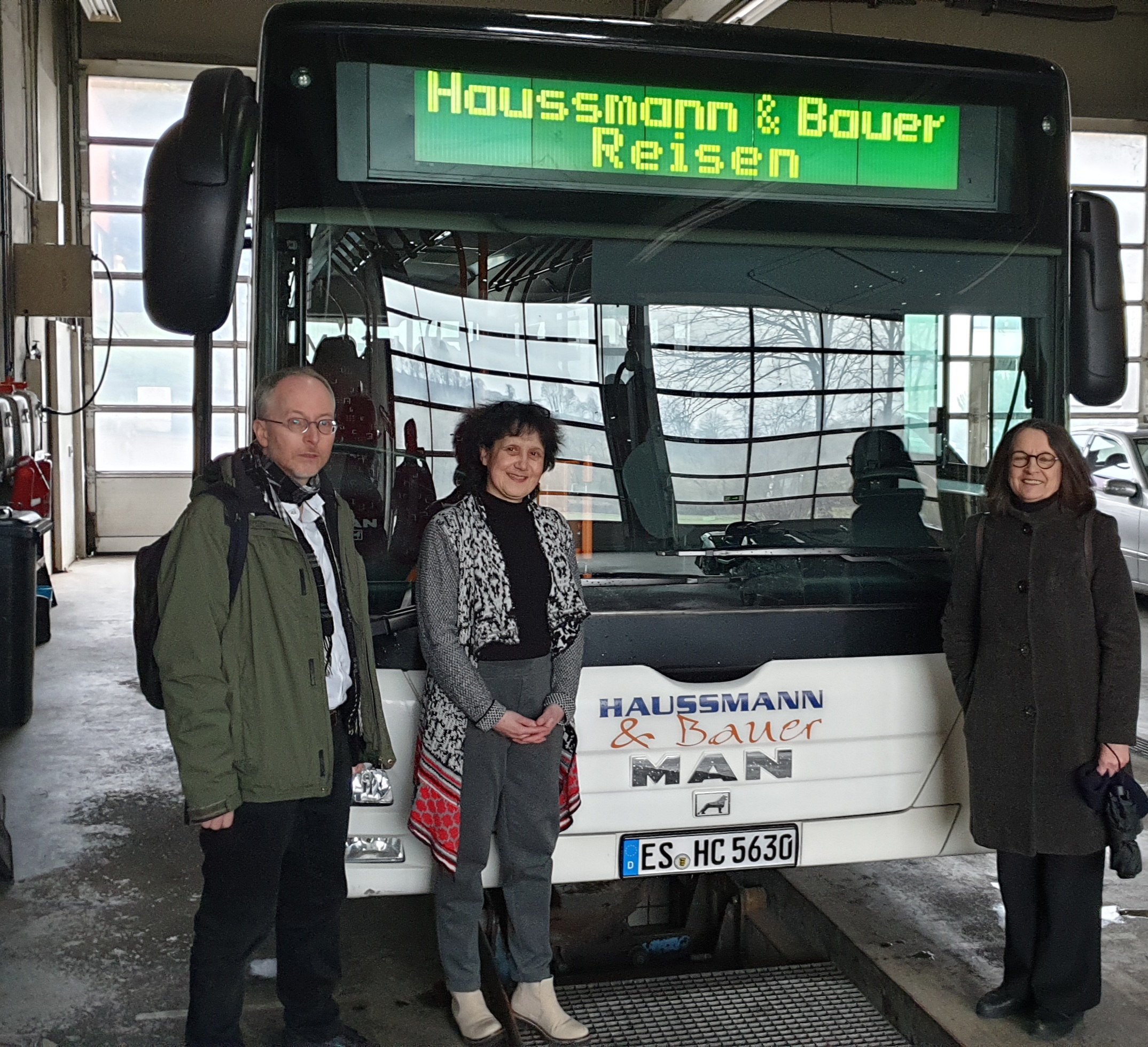 Besuch bei Busunternehmen