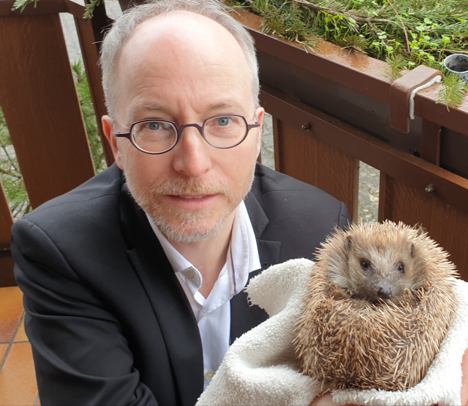 Hilfe für geschwächte Igel - Matthias Gastel