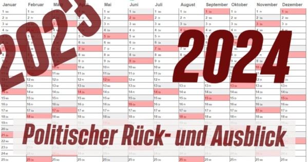 Politische Bilanz 2023 – Politischer Ausblick auf 2024