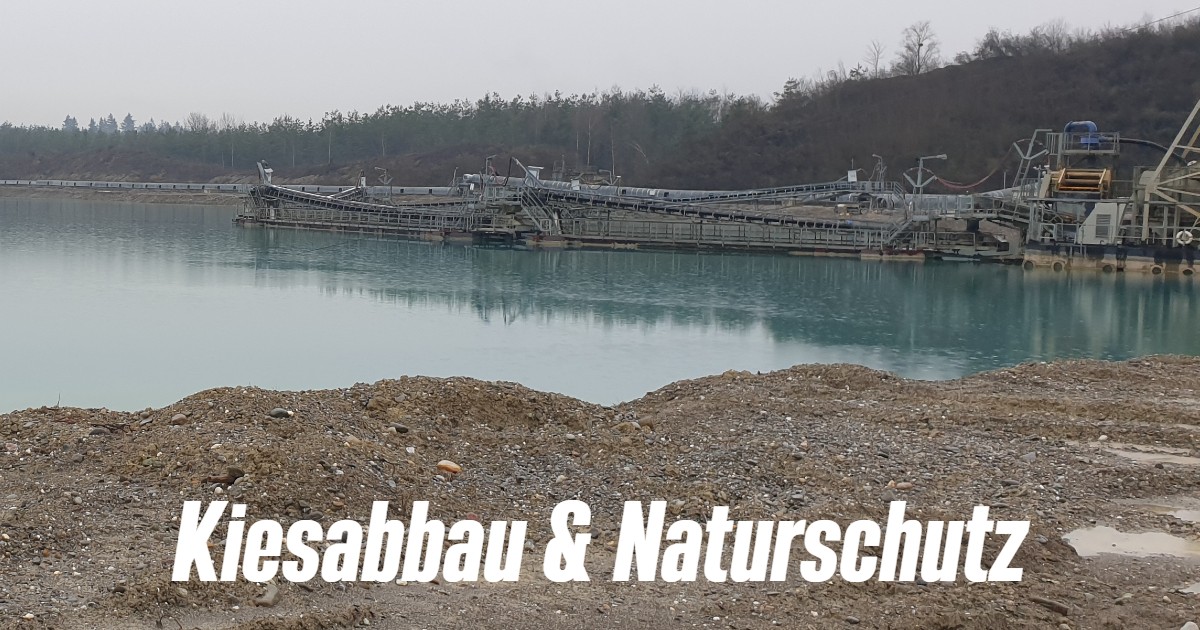 Exkursion der Naturschutztage: Kiesabbau und Baustoffrecycling