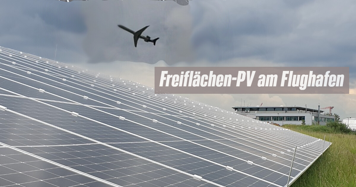 Stromernte neben der Startbahn