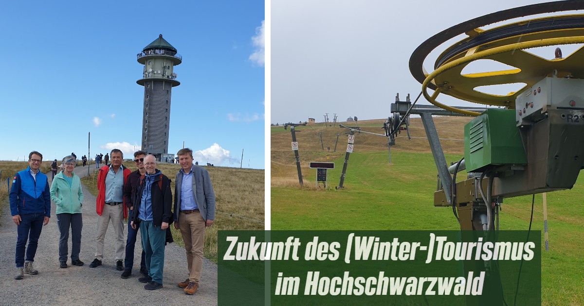 Auf dem Feldberg über (Winter-)Tourismus gesprochen