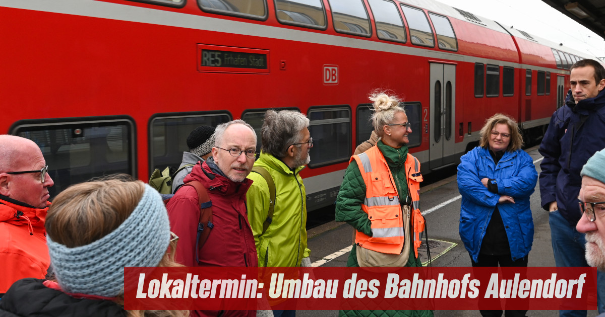 Intensive Gespräche im Bahnknoten Aulendorf!