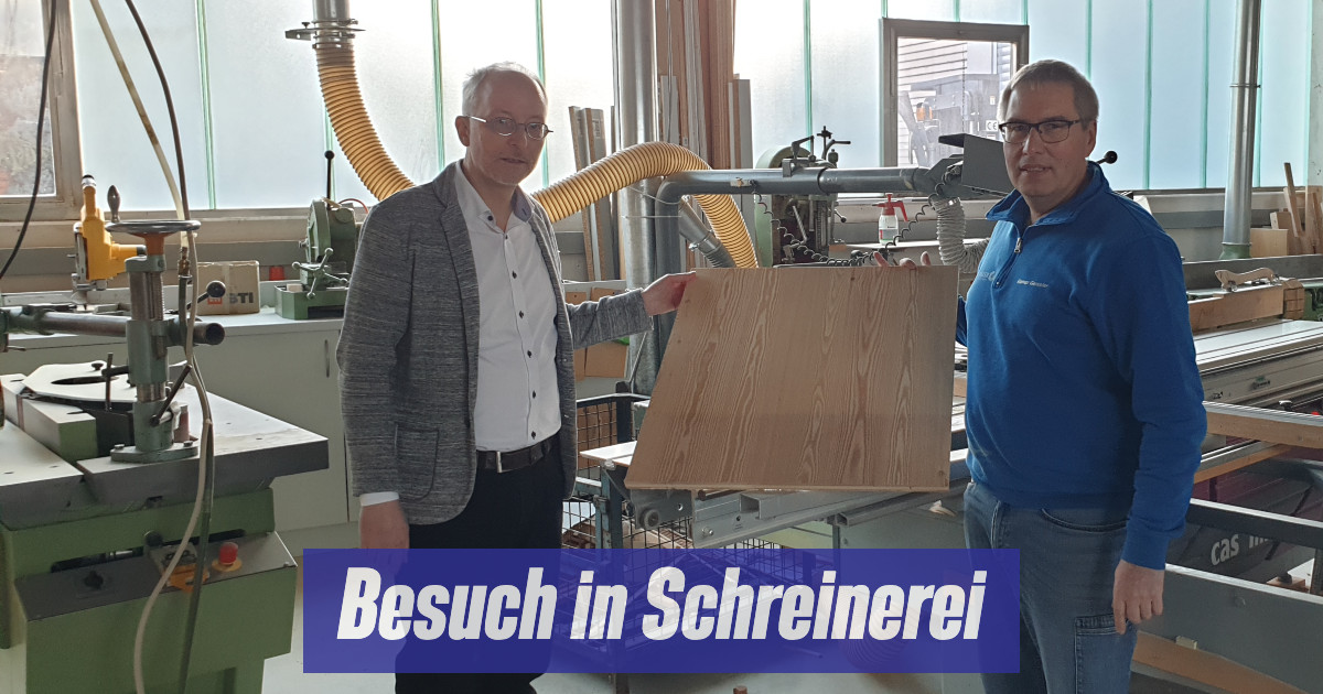 Besuch in einer Schreinerei