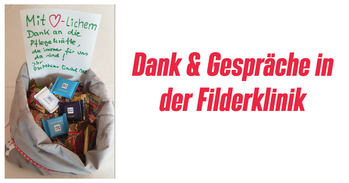 Filderklinik: Dank an die Pflegekräfte
