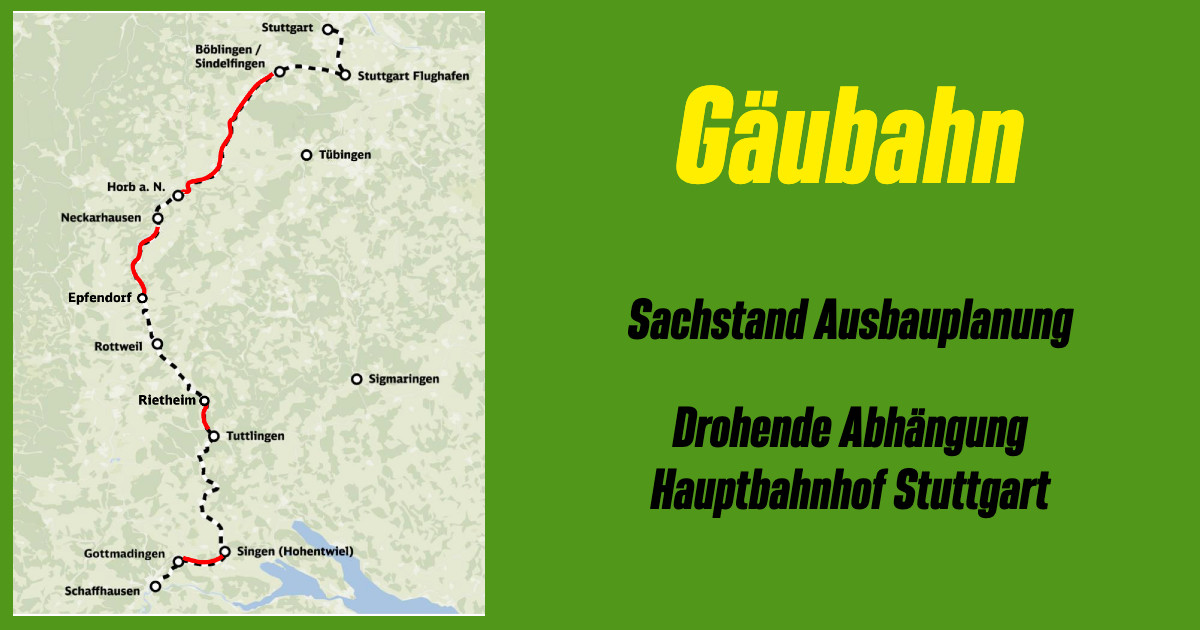 Neues von der Gäubahn