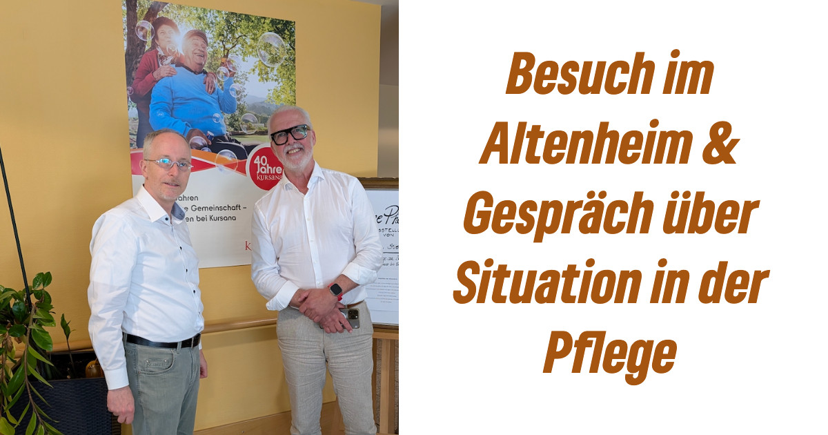 Wie steht es um die Altenpflege?