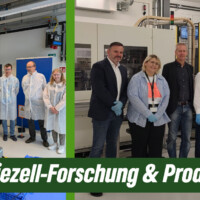 Zweimal vor Ort: Batteriezell-Forschung und ‑Prodution