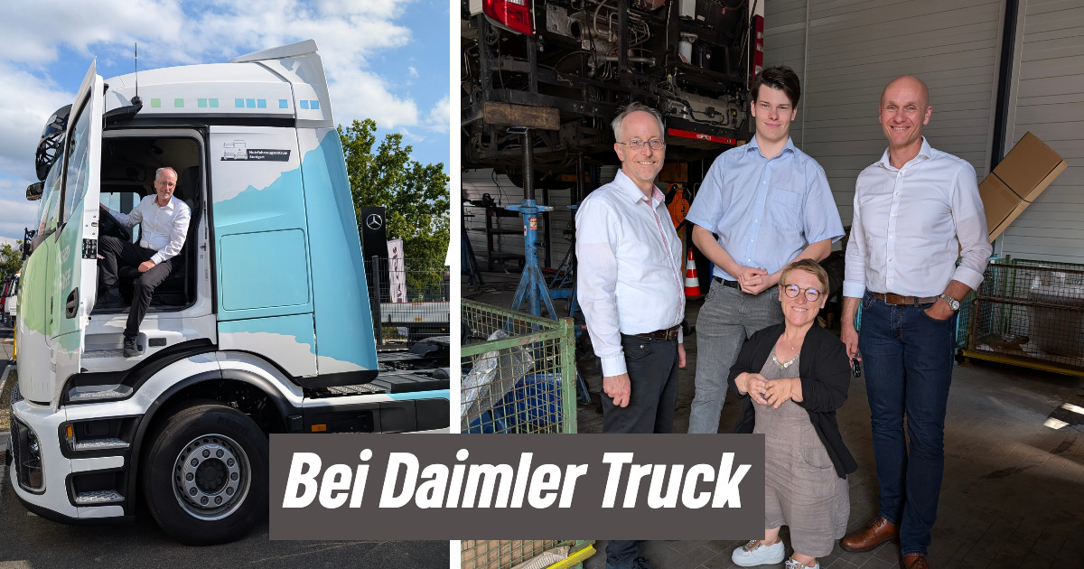 Im neuen Nutzfahrzeugzentrum von Daimler Truck