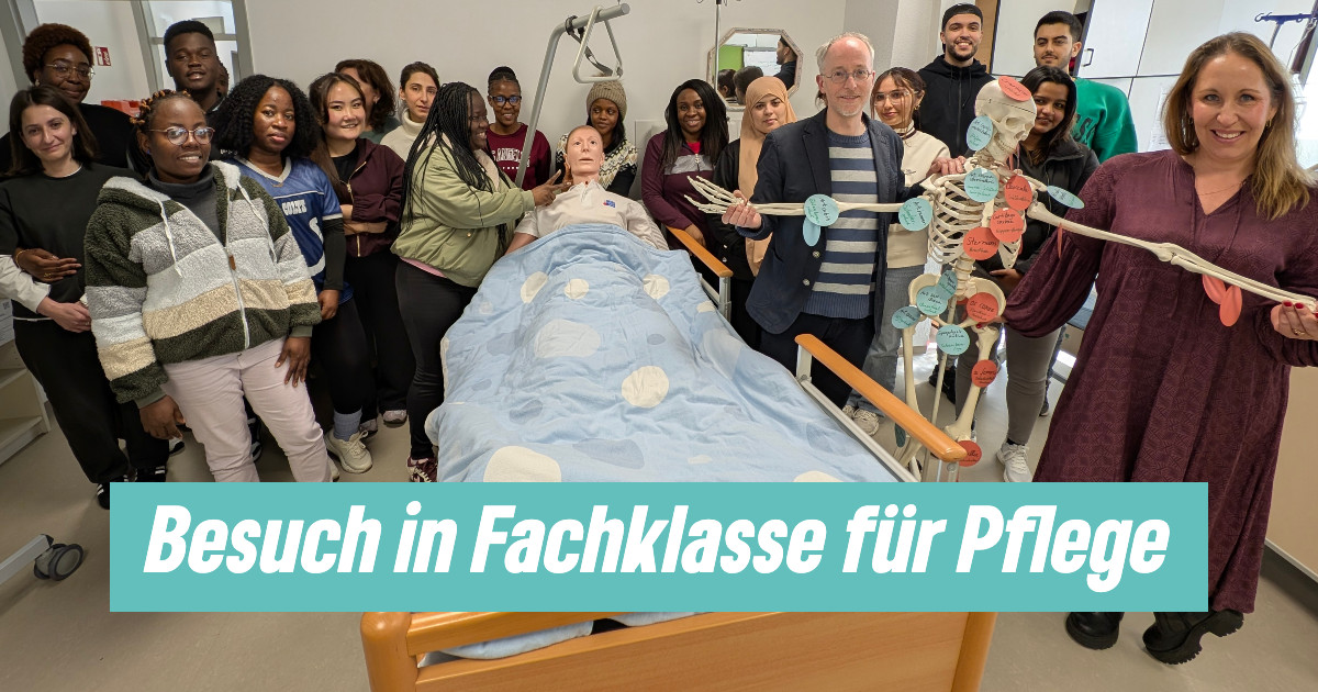 Besuch in Berufsfachschule für Pflege