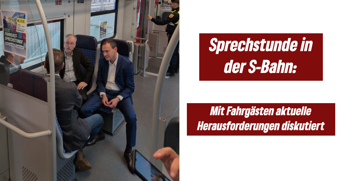 Mobile Sprechstunde in der S‑Bahn