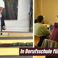 In Berufsschule für Lokführer