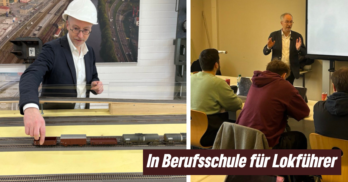 In Berufsschule für Lokführer