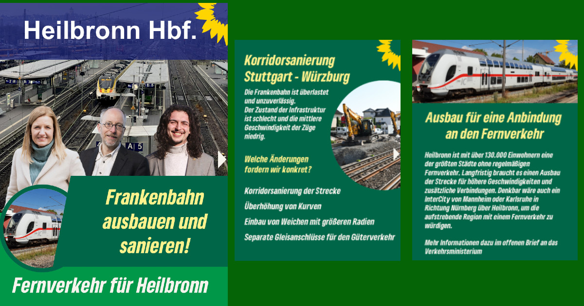 Frankenbahn sanieren und ausbauen – Für Regional- und Fernverkehr!