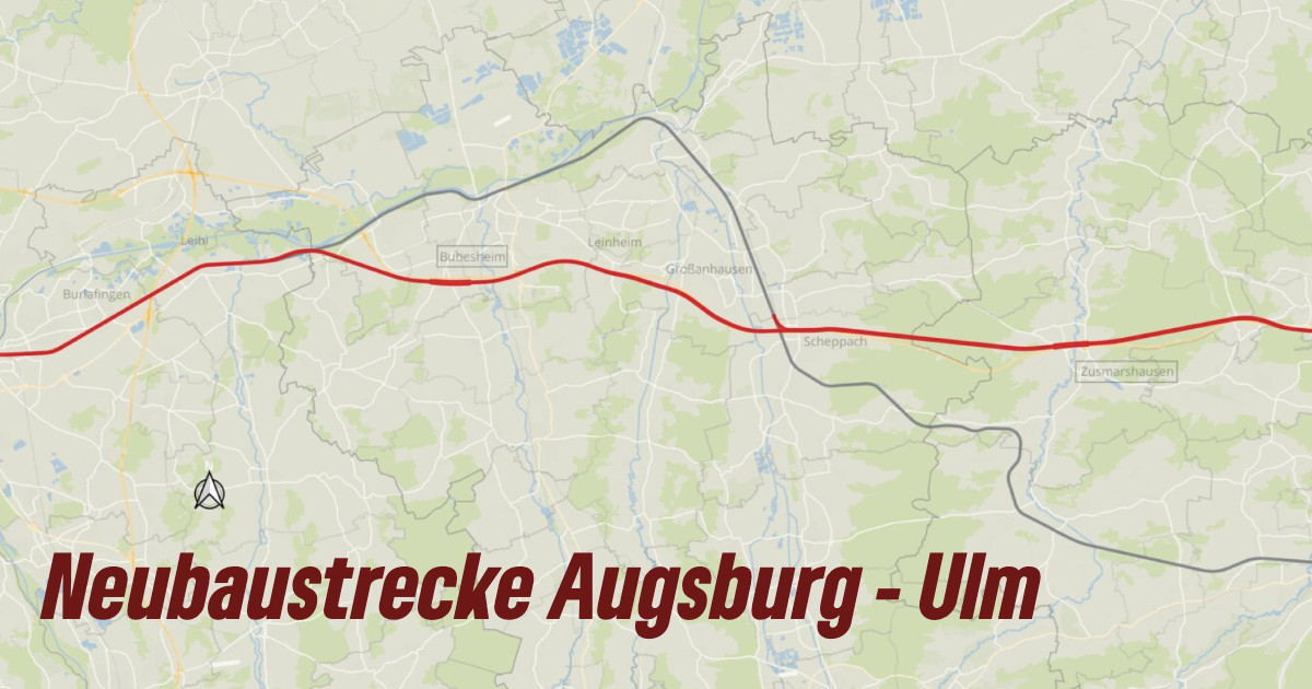 Neubaustrecke Augsburg – Ulm einen Schritt weiter