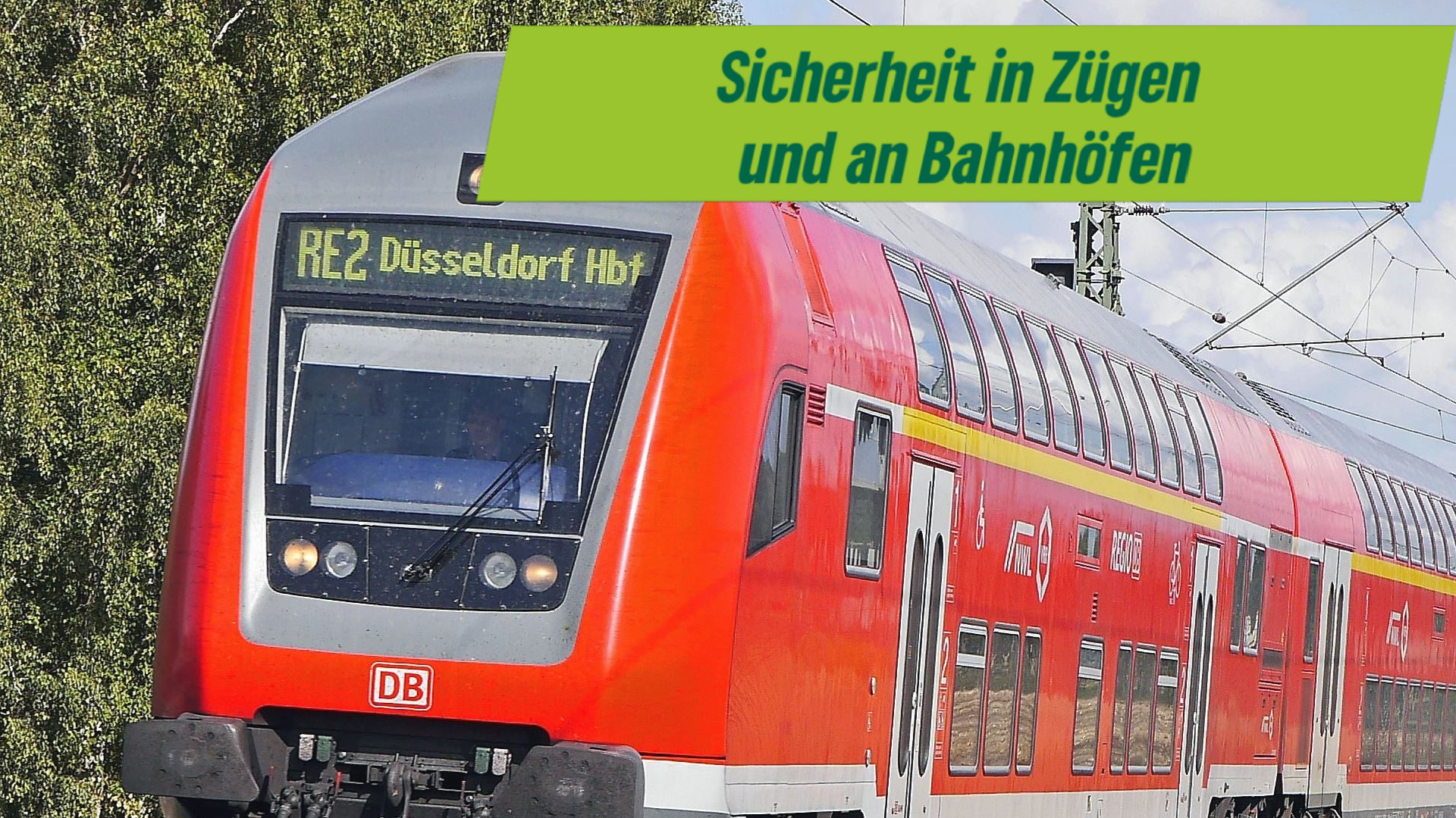 Für mehr Sicherheit in Zügen und an Bahnhöfen