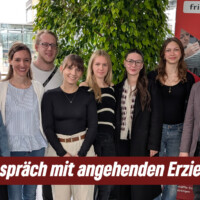 Mit angehenden Erzieherinnen im Gespräch