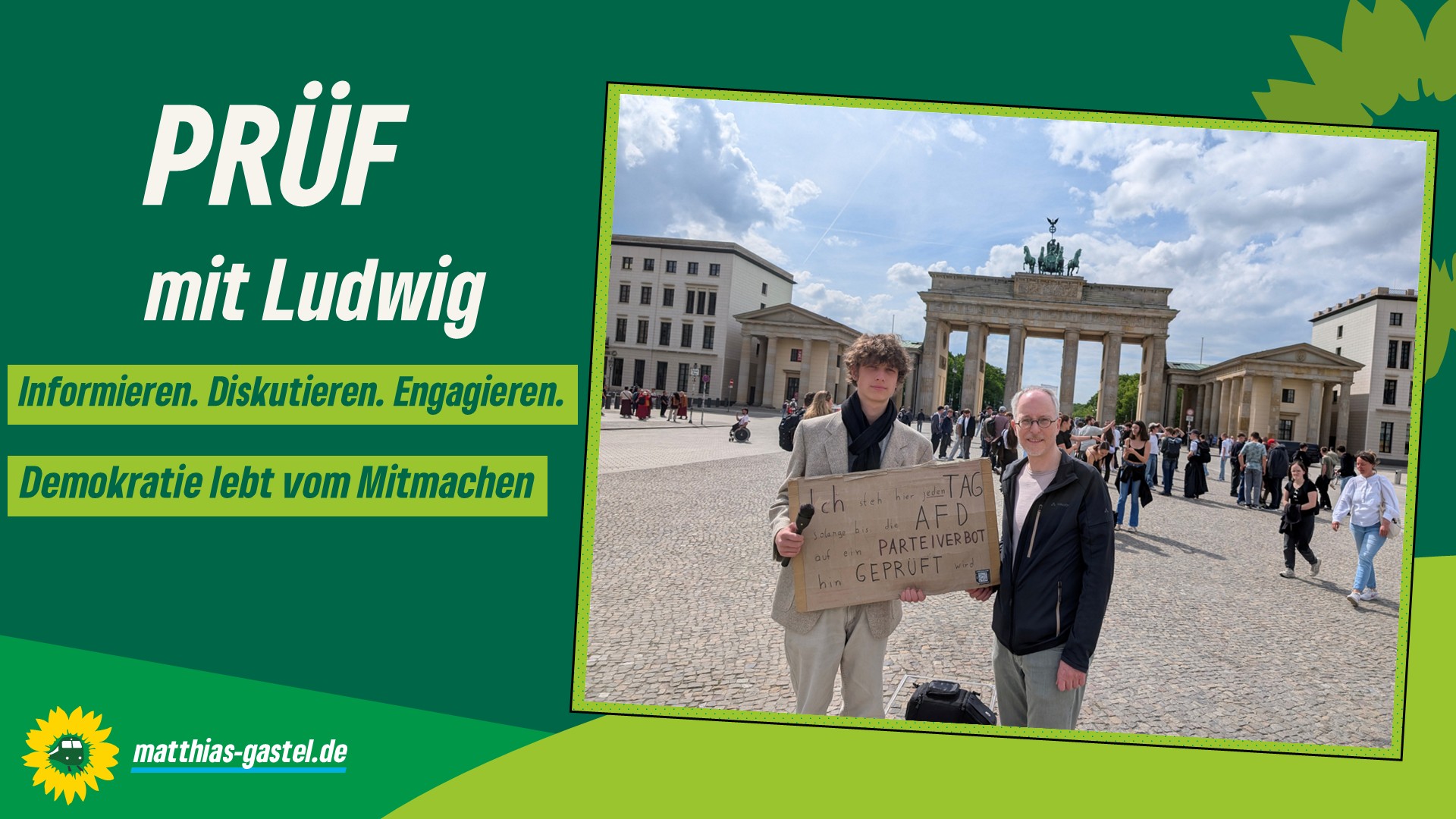 Werben für Überprüfung der AfD
