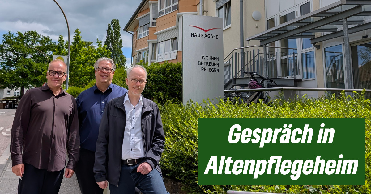 Gespräche in Pflegeheim „Haus Agape“