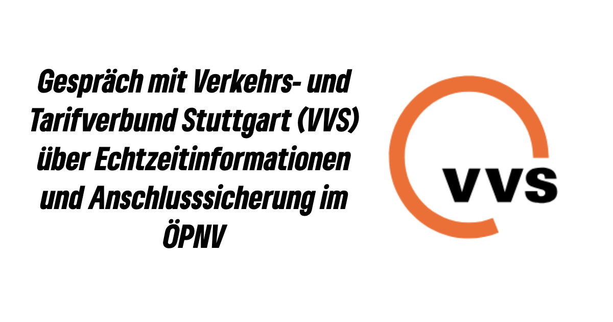 Beim VVS über pünktliche Busse und Anschlüsse gesprochen