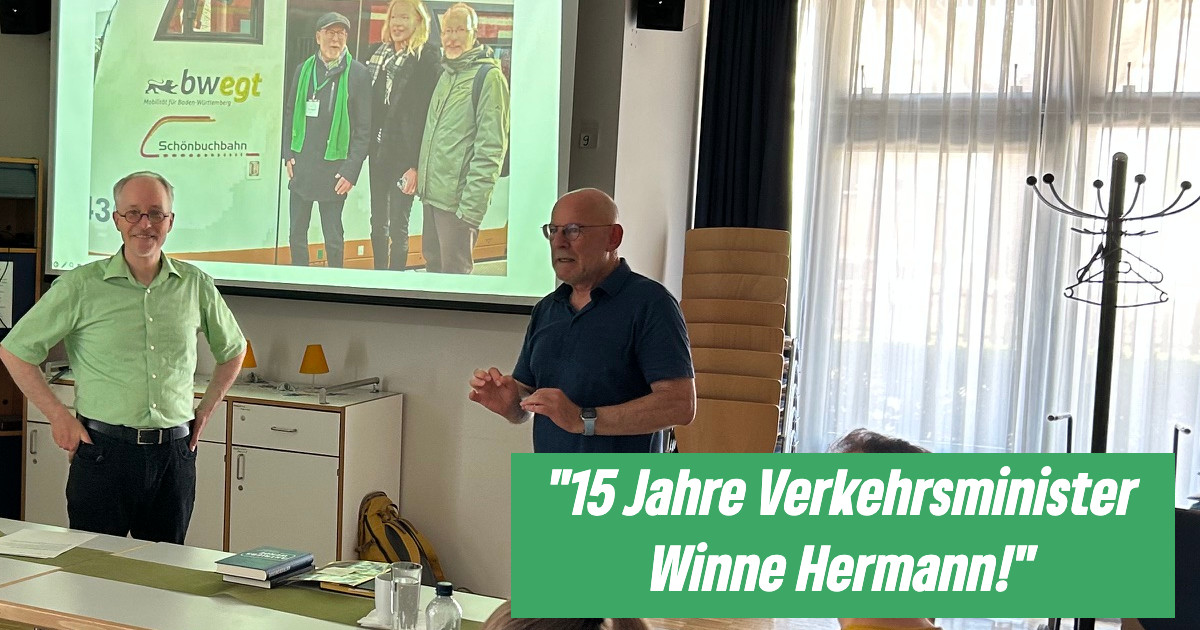 Rückblick mit und auf 15 Jahre Verkehrsminister Winfried („Winne“) Hermann