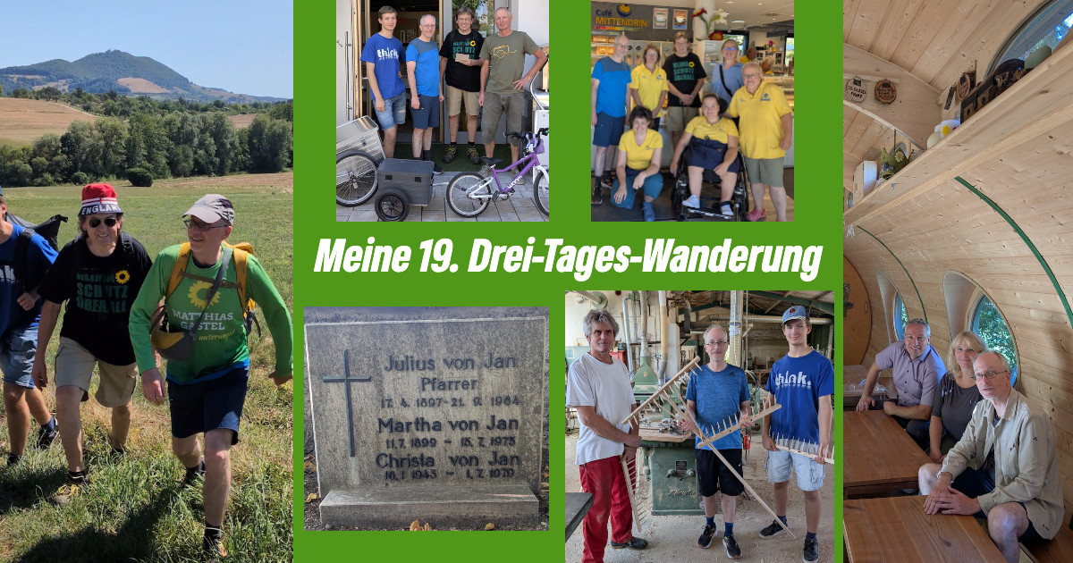 Wieder drei Tage zu Fuß durch den Wahlkreis