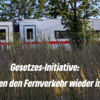 Grüne Gesetzesinitiative: Mehr Fernverkehr in die Fläche!