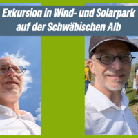 Exkursion in Wind- und Solarpark auf der Schwäbischen Alb